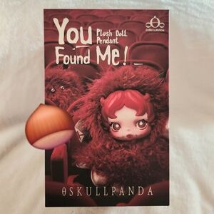 POP MART SKULLPANDA You Found Me! Sneaky Chestnut Plush Pendent 🌰